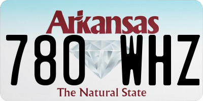 AR license plate 780WHZ