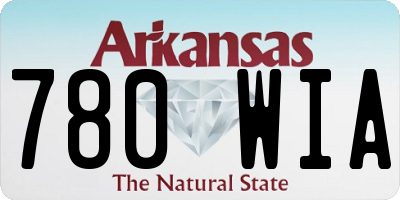 AR license plate 780WIA