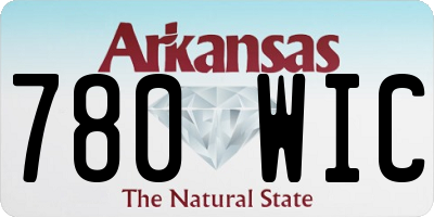AR license plate 780WIC