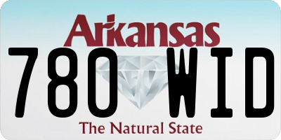 AR license plate 780WID