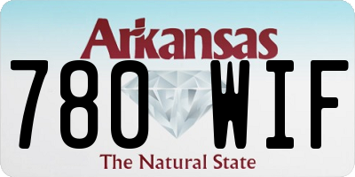 AR license plate 780WIF