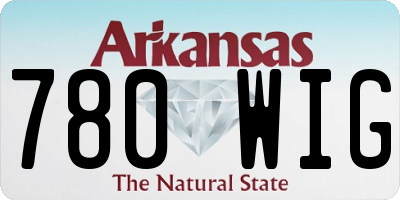 AR license plate 780WIG