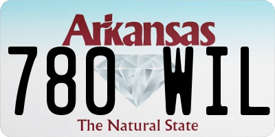 AR license plate 780WIL