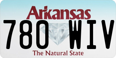AR license plate 780WIV