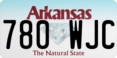 AR license plate 780WJC