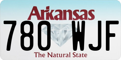 AR license plate 780WJF