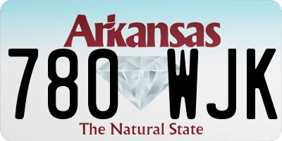 AR license plate 780WJK