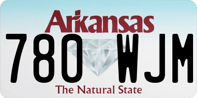 AR license plate 780WJM