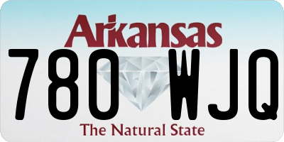 AR license plate 780WJQ