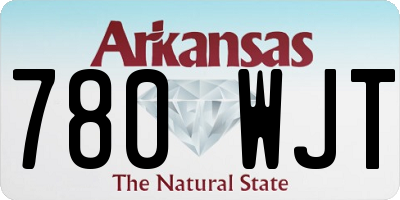 AR license plate 780WJT