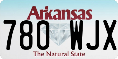AR license plate 780WJX