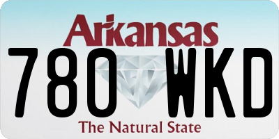 AR license plate 780WKD