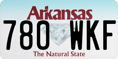 AR license plate 780WKF