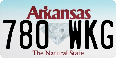 AR license plate 780WKG