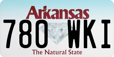 AR license plate 780WKI