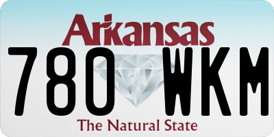 AR license plate 780WKM