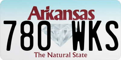 AR license plate 780WKS
