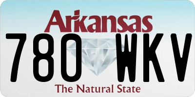 AR license plate 780WKV