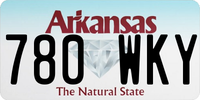 AR license plate 780WKY