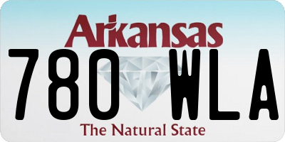 AR license plate 780WLA