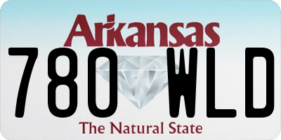 AR license plate 780WLD