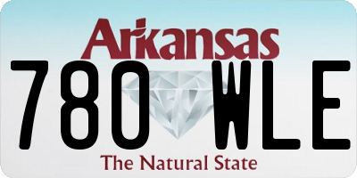 AR license plate 780WLE
