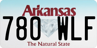 AR license plate 780WLF