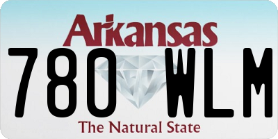 AR license plate 780WLM