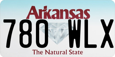 AR license plate 780WLX