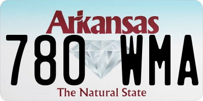 AR license plate 780WMA