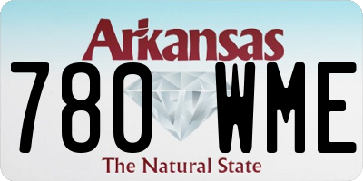 AR license plate 780WME