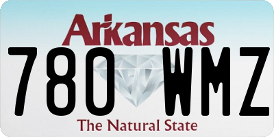 AR license plate 780WMZ