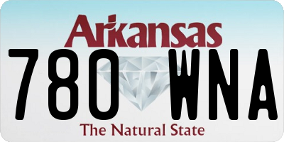 AR license plate 780WNA