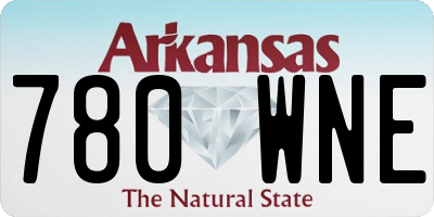 AR license plate 780WNE