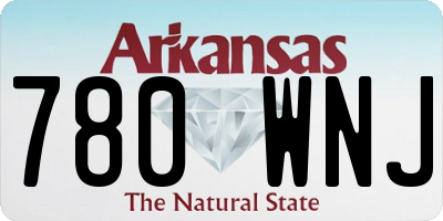 AR license plate 780WNJ