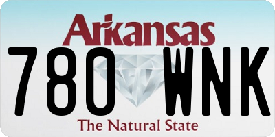 AR license plate 780WNK