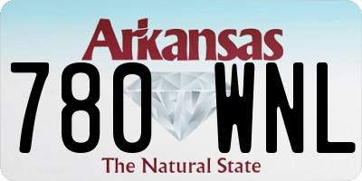AR license plate 780WNL