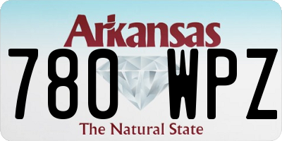 AR license plate 780WPZ