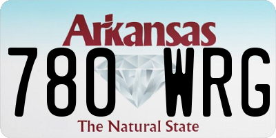 AR license plate 780WRG