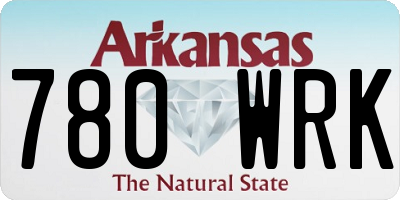 AR license plate 780WRK