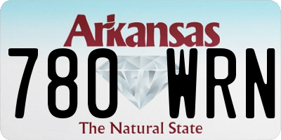 AR license plate 780WRN