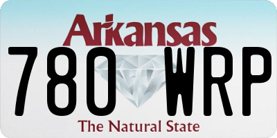 AR license plate 780WRP