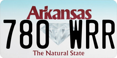 AR license plate 780WRR