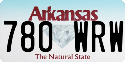 AR license plate 780WRW