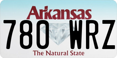 AR license plate 780WRZ