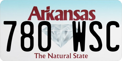 AR license plate 780WSC