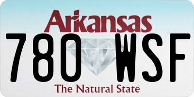 AR license plate 780WSF