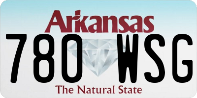 AR license plate 780WSG