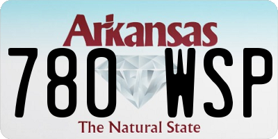 AR license plate 780WSP