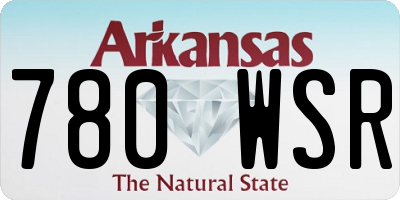 AR license plate 780WSR